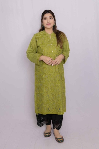 [3.K.23] Olive Green kurta