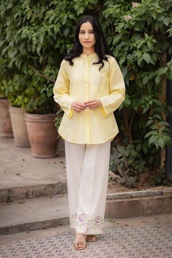 [2.P.24] Off-White Embroidered Pants