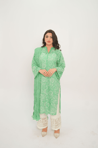 [8-K-26] Festive Green Kurta