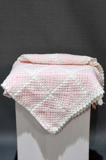 [5.BS.25] Crochet Berry Blossom Baby Blanket.