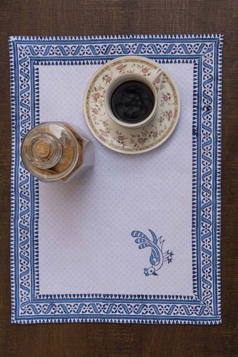 [2.M.25] Block Print Sparrow Mats