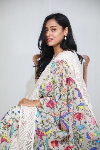 [16.D.25] Applique Kantha Dupatta