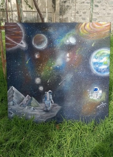 Acrylic painting - Cosmic dream