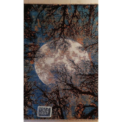 [PK0499-HM-RUG-004135] Modern Carpet -Wool&Silk- 4.6x7