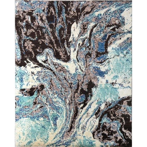 [PK0499-HM-RUG-004159] Modern Carpet -Wool&Silk- 8x10