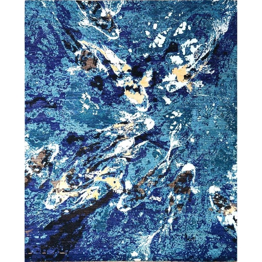 [PK0499-HM-RUG-004196] Modern Carpet -Wool&Silk- 8x10