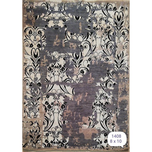 [PK0499-HM-RUG-004206] Modern Carpet -Wool&Silk- 8x10