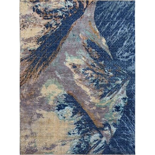 [PK0499-HM-RUG-004220] Modern Carpet -Wool&Silk- 9x12