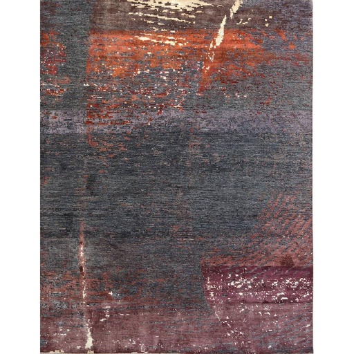 [PK0499-HM-RUG-004229] Modern Carpet -Wool&Silk- 9x12