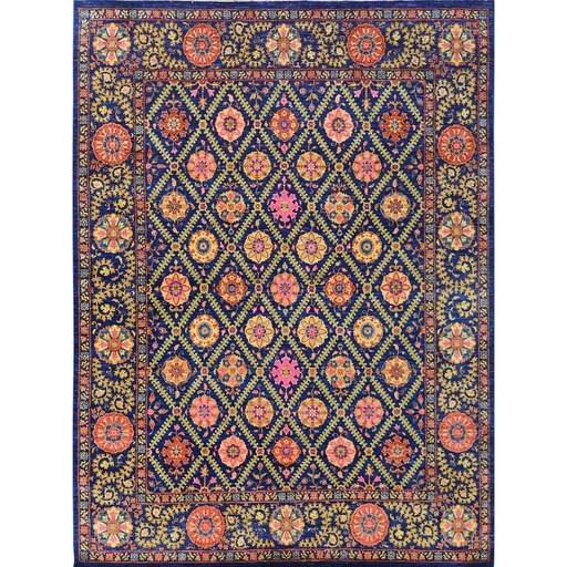 [PK0499-HM-RUG-004278] Suzani Carpet -Wool&Silk- 8x10