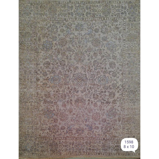 [PK0499-HM-RUG-004287] Suzani Carpet -Wool&Silk- 8x10
