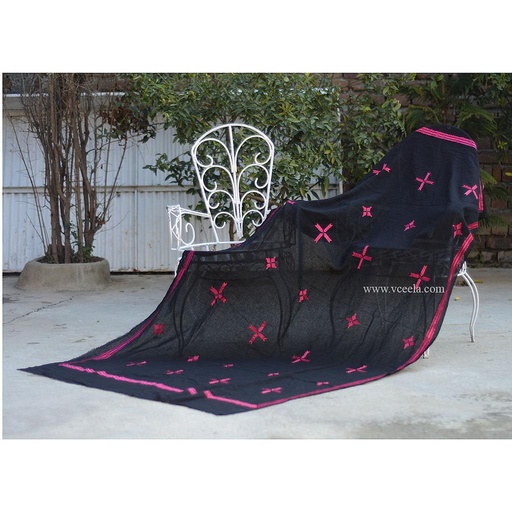 [PK0888-CW-SCF-005139] Phulkari Embroidered Shawl