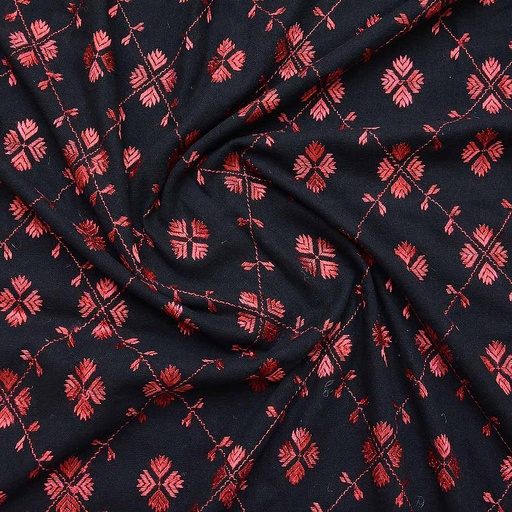 [PK0888-CW-SCF-007585] Embroidered Phulkari Shawl