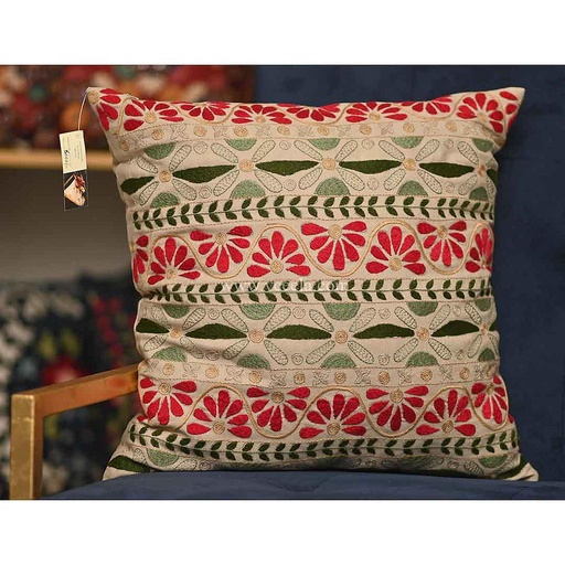 [PK2404-HM-CUS-008169] Hand Embroidered Cushion Cover