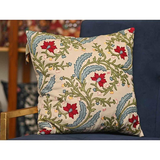 [PK2404-HM-CUS-008182] Hand Embroidered Cushion Cover