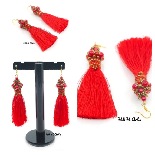 [PK1048-JW-EAR-008320] Tassel Earring