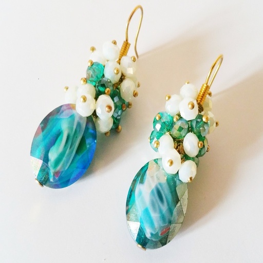 [PK1048-JW-EAR-008833] Handmade Cluster Earring 